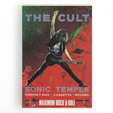 The Cult Sonic Temple Retro Poster Art – Vintage Rock Concert Print