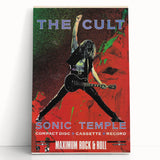 The Cult Sonic Temple Retro Poster Art – Vintage Rock Concert Print