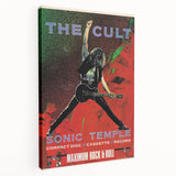 The Cult Sonic Temple Retro Poster Art – Vintage Rock Concert Print
