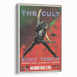 The Cult Sonic Temple Retro Poster Art – Vintage Rock Concert Print