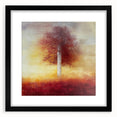 Abstract Canvas Wall Art - Autumn Tree Print for Living Room