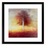 Abstract Canvas Wall Art - Autumn Tree Print for Living Room