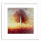 Abstract Canvas Wall Art - Autumn Tree Print for Living Room