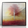 Abstract Canvas Wall Art - Autumn Tree Print for Living Room