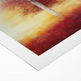 Abstract Canvas Wall Art - Autumn Tree Print for Living Room