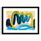 Modern Wall Art - Abstract Pond in Sunlight | Harmonious Nature Decor