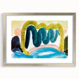 Modern Wall Art - Abstract Pond in Sunlight | Harmonious Nature Decor