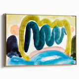 Modern Wall Art - Abstract Pond in Sunlight | Harmonious Nature Decor