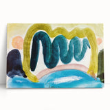 Modern Wall Art - Abstract Pond in Sunlight | Harmonious Nature Decor