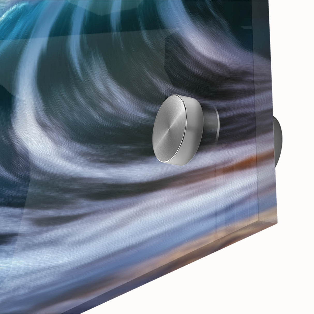 Crashing Wave Light – Dynamic Coastal Abstract Motion Wall Art