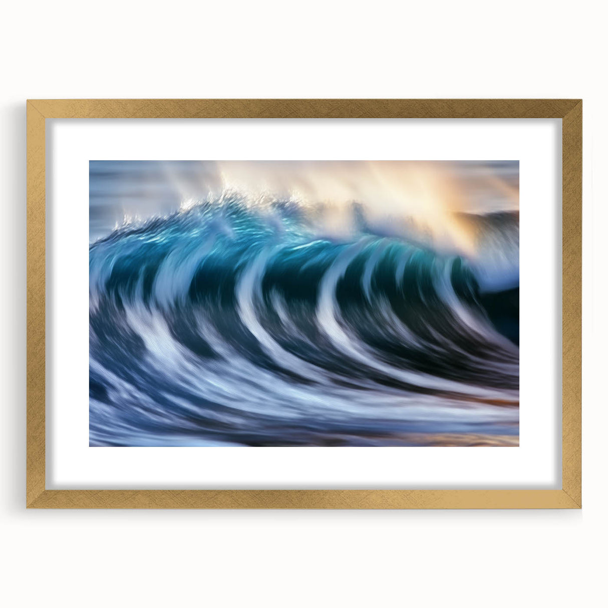 Crashing Wave Light – Dynamic Coastal Abstract Motion Wall Art