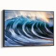 Crashing Wave Light – Dynamic Coastal Abstract Motion Wall Art