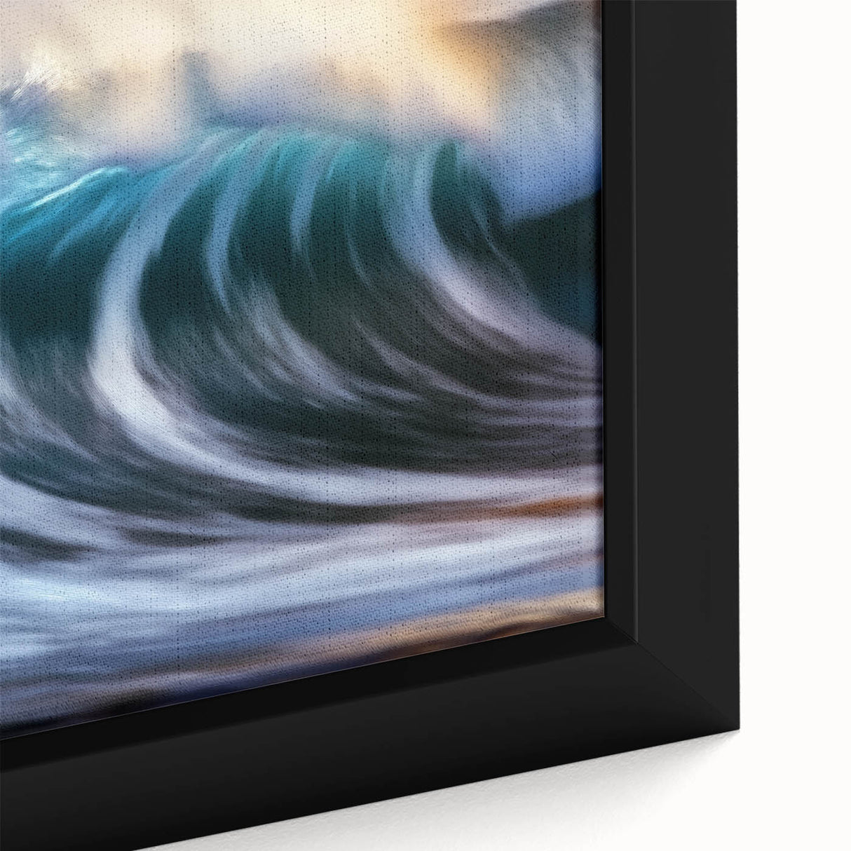 Crashing Wave Light – Dynamic Coastal Abstract Motion Wall Art