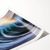 Crashing Wave Light – Dynamic Coastal Abstract Motion Wall Art