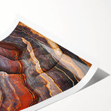 Stunning landscape print showcasing dramatic cliffs and vibrant skies, rolled and packaged in a protective cardboard tube for easy display. Perfect for enhancing home decor.