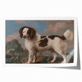 Brown and White Spaniel - Romanticism Dog Portrait by George Stubbs