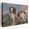 Brown and White Spaniel - Romanticism Dog Portrait by George Stubbs