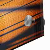 Abstract Blue & Gold Corporate Canvas - Coastal Office Wall Art