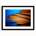 Abstract Blue & Gold Corporate Canvas - Coastal Office Wall Art