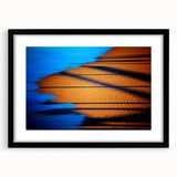 Abstract Blue & Gold Corporate Canvas - Coastal Office Wall Art