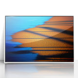 Abstract Blue & Gold Corporate Canvas - Coastal Office Wall Art