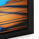 Abstract Blue & Gold Corporate Canvas - Coastal Office Wall Art