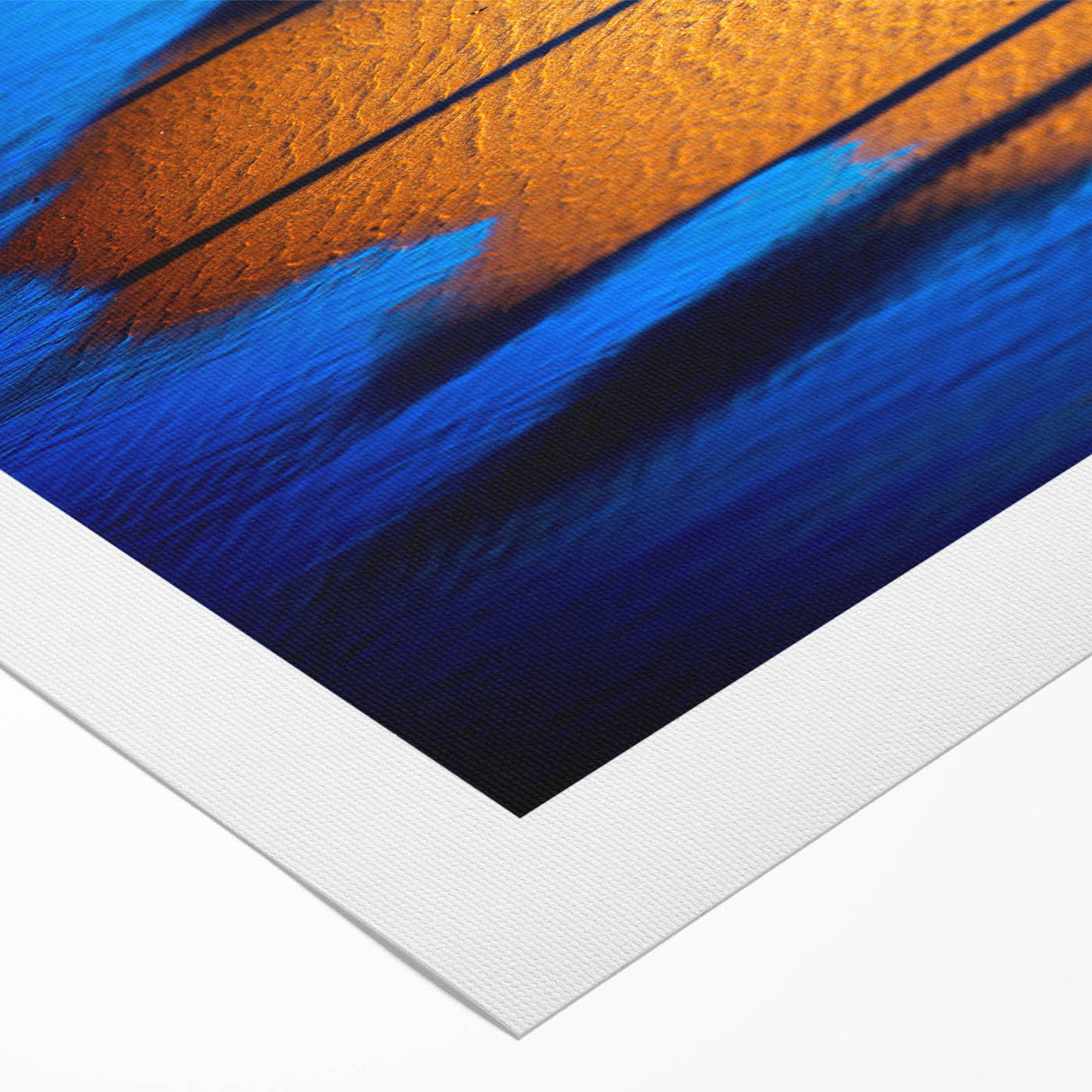 Abstract Blue & Gold Corporate Canvas - Coastal Office Wall Art