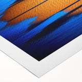 Abstract Blue & Gold Corporate Canvas - Coastal Office Wall Art