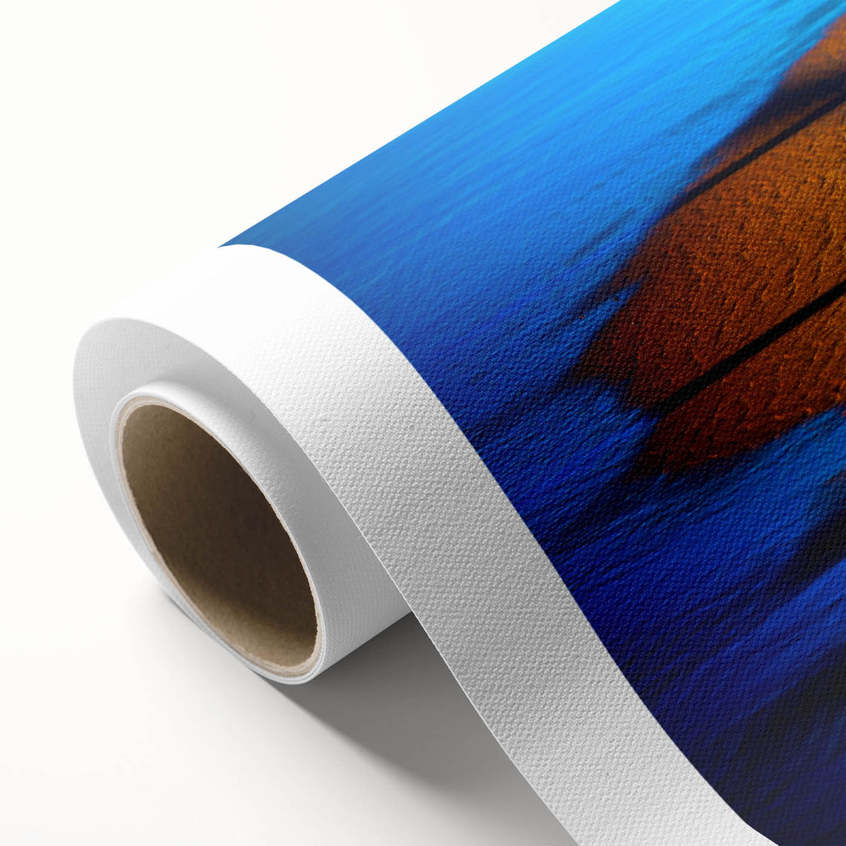 Abstract Blue & Gold Corporate Canvas - Coastal Office Wall Art