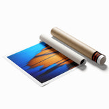 Abstract Blue & Gold Corporate Canvas - Coastal Office Wall Art