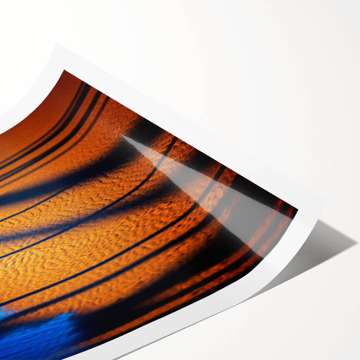 Abstract Blue & Gold Corporate Canvas - Coastal Office Wall Art