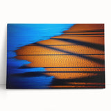 Abstract Blue & Gold Corporate Canvas - Coastal Office Wall Art
