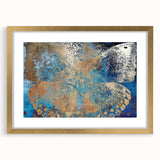 Framed wall art featuring a whimsical animal design with a gold mat, perfect for adding a touch of elegance and charm to any room decor.