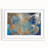 Framed animal-themed artwork with a white mat, showcasing a vibrant and colorful design, perfect for home decor, adding a touch of nature to any room.