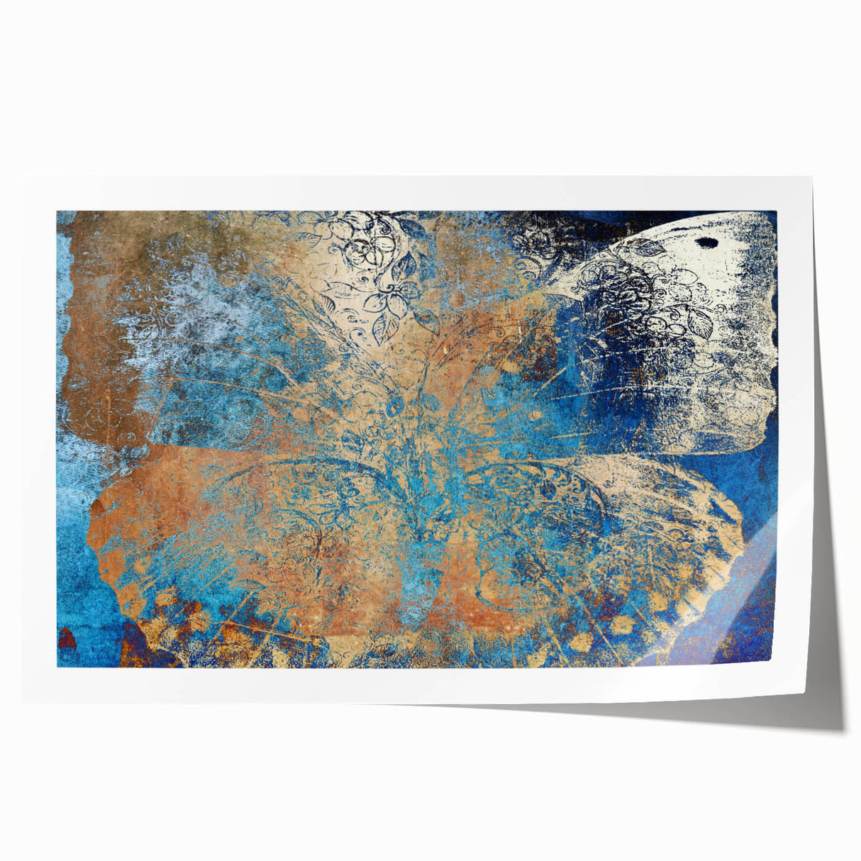 Rolled print showcasing vibrant animal illustrations in a whimsical style, featuring a colorful design on high-quality canvas, securely packaged in a protective tube.