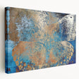 Stretched canvas artwork depicting a vibrant animal design, showcasing intricate details and bold colors, perfect for enhancing home decor and artistic ambiance.