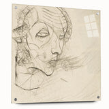 Modern Art Deco Wall Art – Abstract 1920s Inspired Sketch Portrait