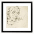 Modern Art Deco Wall Art – Abstract 1920s Inspired Sketch Portrait