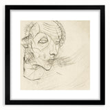 Modern Art Deco Wall Art – Abstract 1920s Inspired Sketch Portrait