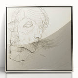 Modern Art Deco Wall Art – Abstract 1920s Inspired Sketch Portrait