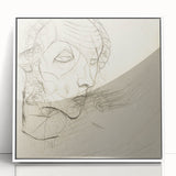 Modern Art Deco Wall Art – Abstract 1920s Inspired Sketch Portrait