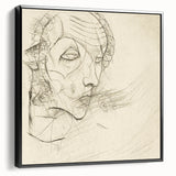 Modern Art Deco Wall Art – Abstract 1920s Inspired Sketch Portrait