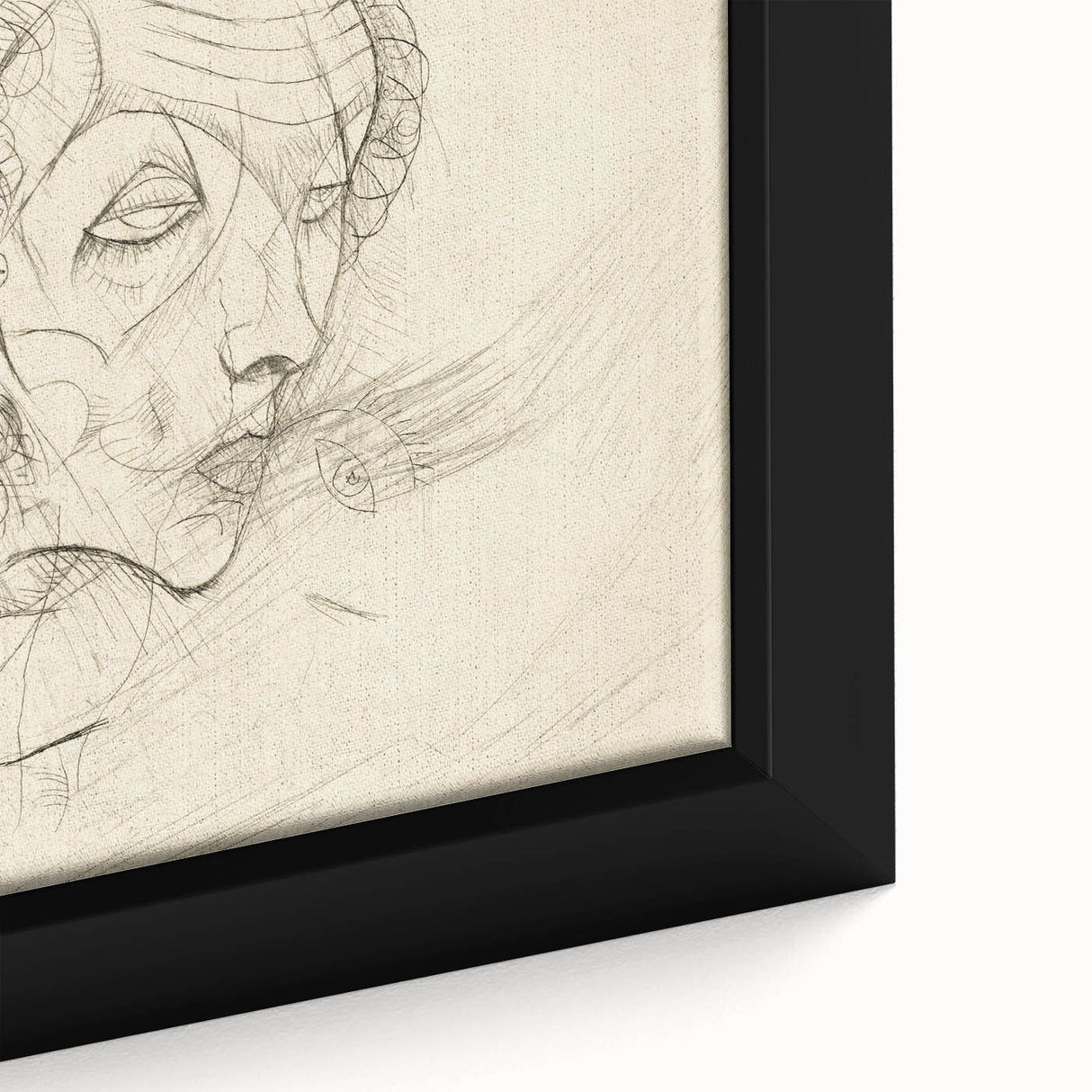 Modern Art Deco Wall Art – Abstract 1920s Inspired Sketch Portrait