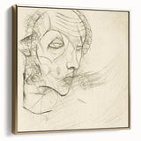 Modern Art Deco Wall Art – Abstract 1920s Inspired Sketch Portrait
