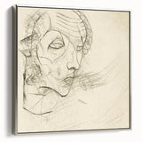 Modern Art Deco Wall Art – Abstract 1920s Inspired Sketch Portrait