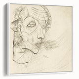 Modern Art Deco Wall Art – Abstract 1920s Inspired Sketch Portrait