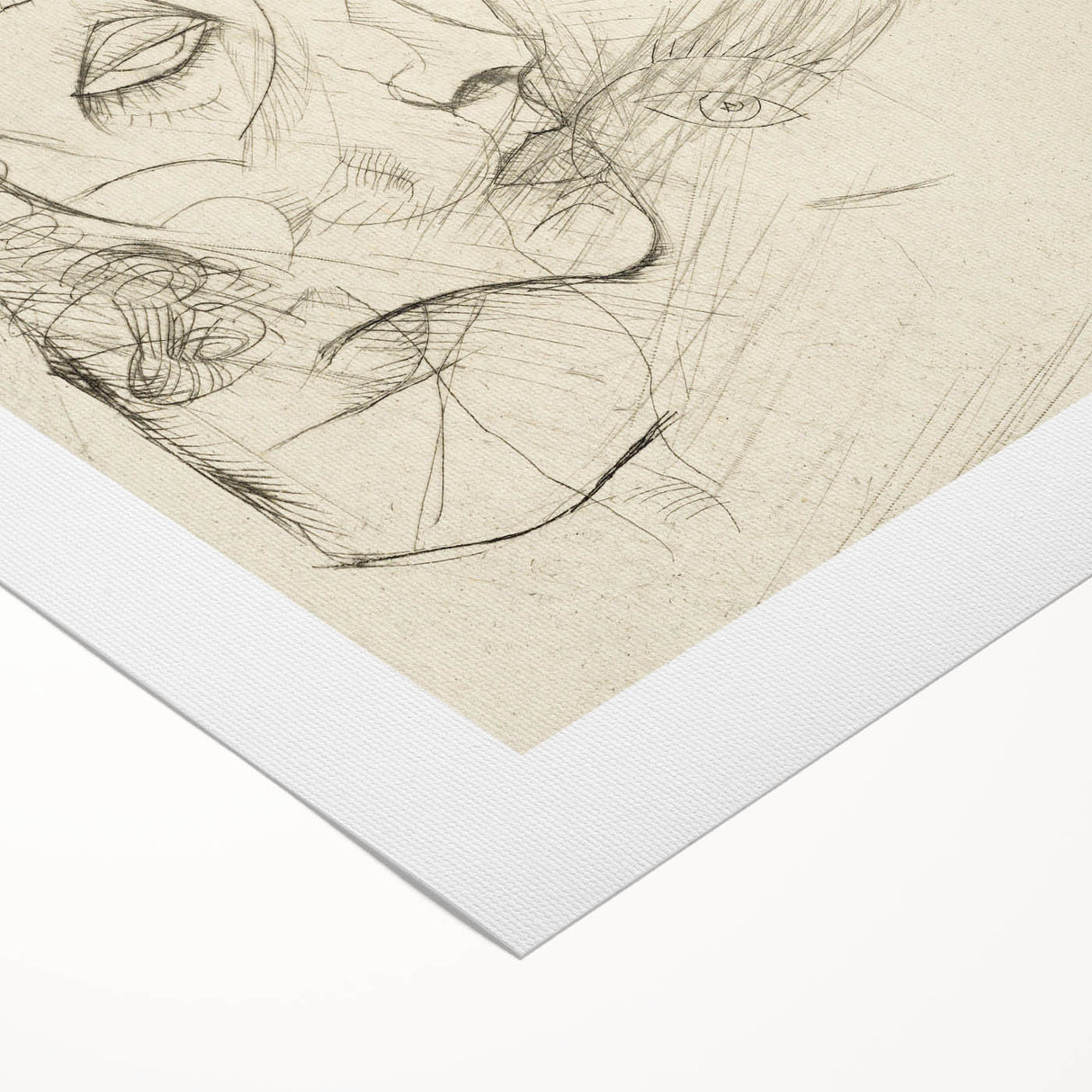 Modern Art Deco Wall Art – Abstract 1920s Inspired Sketch Portrait
