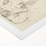 Modern Art Deco Wall Art – Abstract 1920s Inspired Sketch Portrait