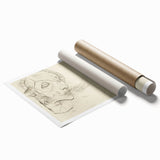 Modern Art Deco Wall Art – Abstract 1920s Inspired Sketch Portrait