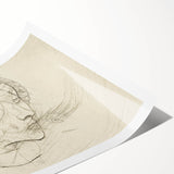 Modern Art Deco Wall Art – Abstract 1920s Inspired Sketch Portrait